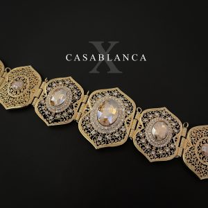 Marokkaanse Takchita Riem Caftan Champagne Goud - Ceia - Image 3