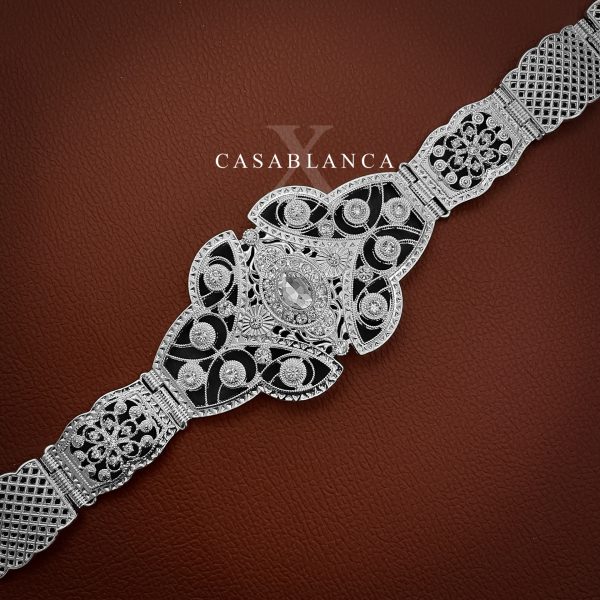 Cintura in argento Marocaine con cintura - Fadya - Immagine 3