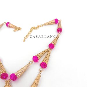 Gouden Fuchsia Ketting Set - Evera - Image 3
