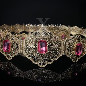 Fuchsia Gouden Mdamma Riem - Yada - Image 3