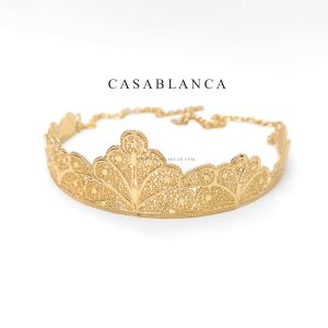 Gouden Simpele Traditionele Kroon Tiara - Waraya - Image 2