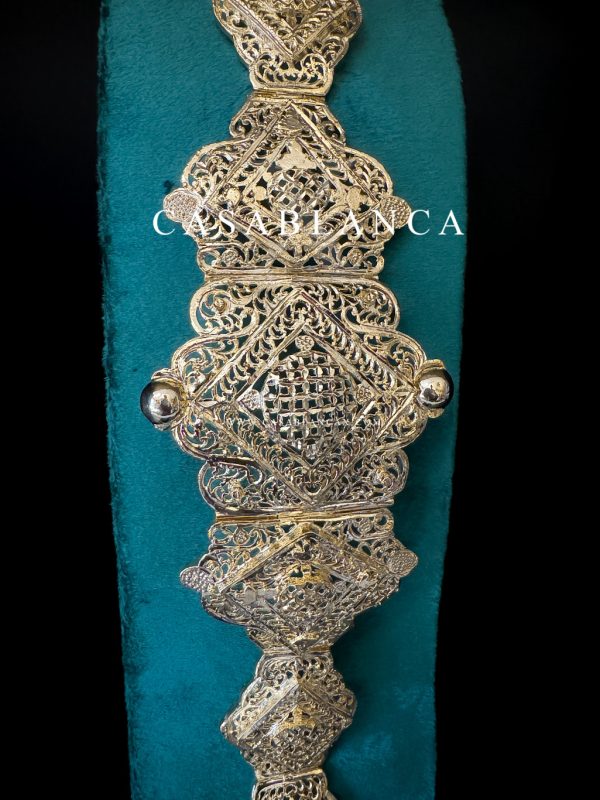 Cinturón Marroquí Mdamma Oro Taqlidi - Fidya - Imagen 2