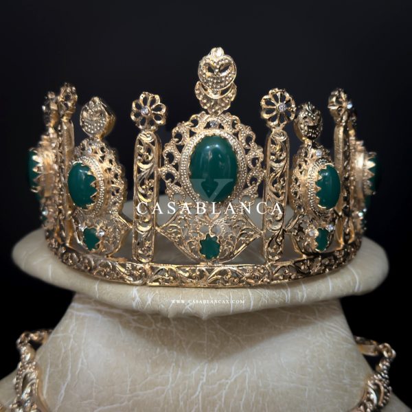 Set di gioielli da sposa oro verde - Tazya - Immagine 5