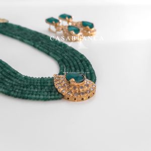 Conjunto de oro verde con pendientes - Charmi