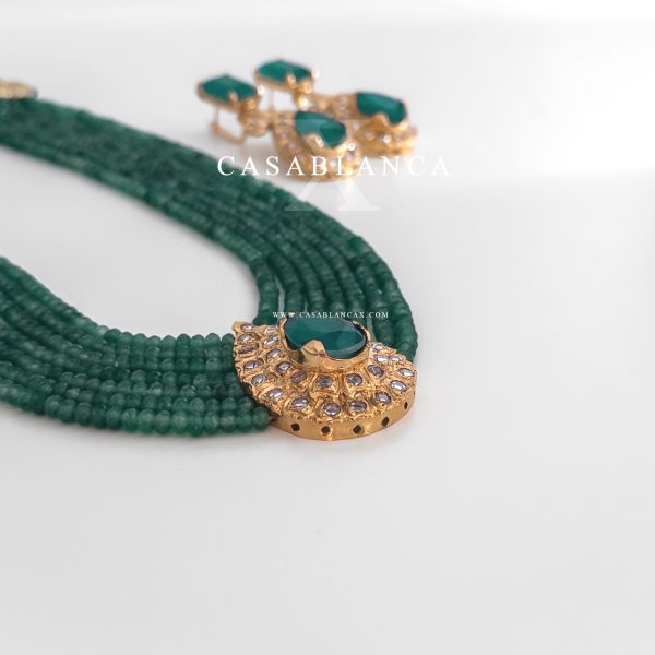 Set in oro verde con orecchini - Charmi