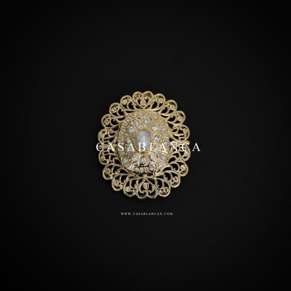 Spilla tradizionale marocchina dorata - Madzya Opulence - Immagine 2