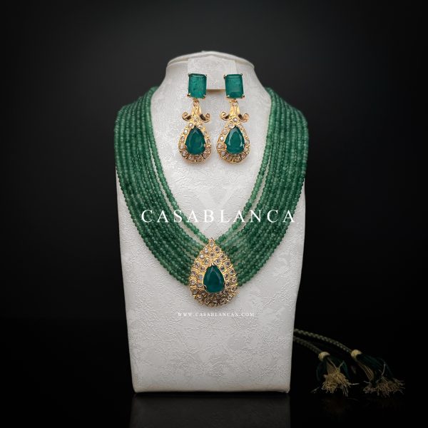 Set in oro verde con orecchini - Charmi - Immagine 2