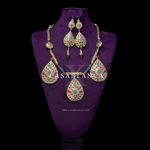 Set di collane Beldi Taqlidi 7hor - Mazal
