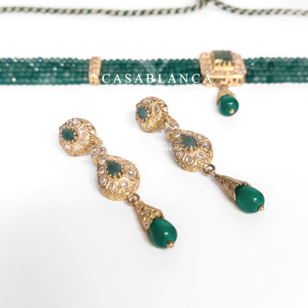 Set di collane in vero argento e oro verde - Maya - Immagine 2