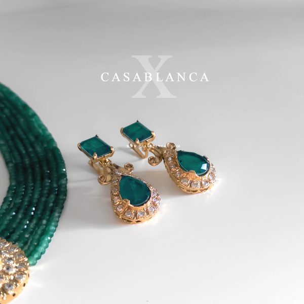 Set in oro verde con orecchini - Charmi - Immagine 4