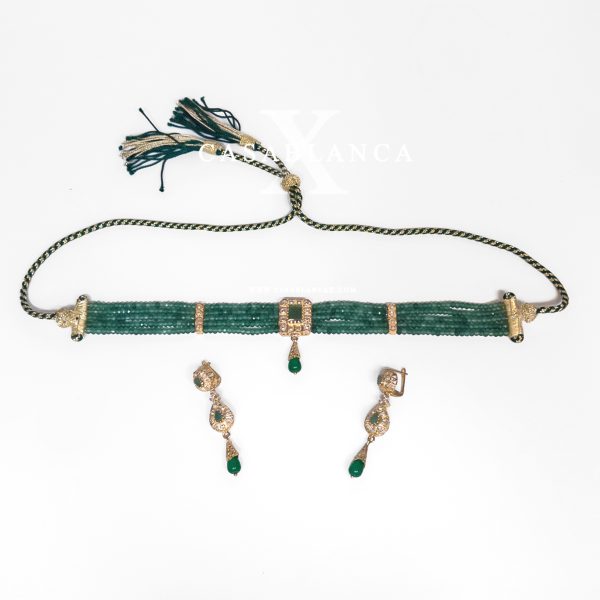 Set di collane in vero argento e oro verde - Maya - Immagine 3