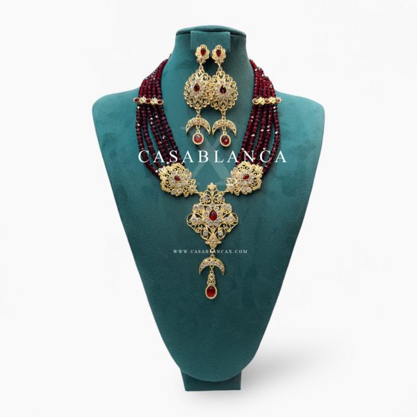 Set di catene in oro Taqlidi rosse - Chazya
