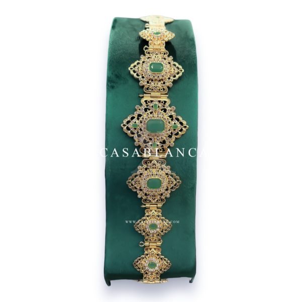 Cintura marocchina in oro verde menta - Rewia