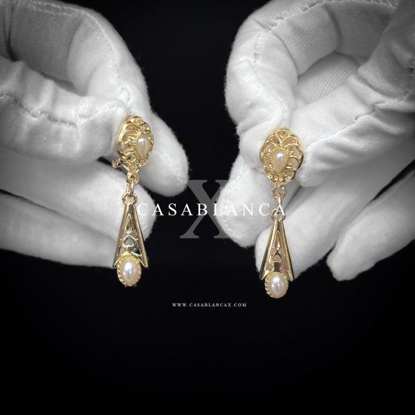 Orecchini di perle marocchine in oro - Silena Opulence