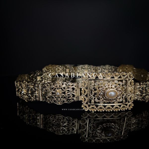 Ceinture en or et perles Mdamma - Fulgora Opulence - Image 3