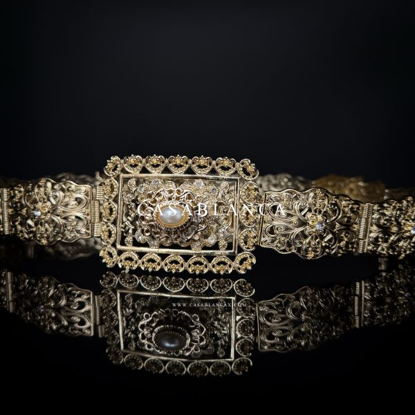 Ceinture en or et perles Mdamma - Fulgora Opulence - Image 2