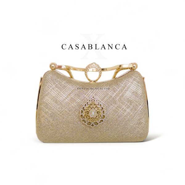 Pochette Perles Dorées - Margaux Opulence