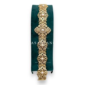 Gouden Marokkaanse Parel Riem - Amatia Opulence - Afbeelding 2