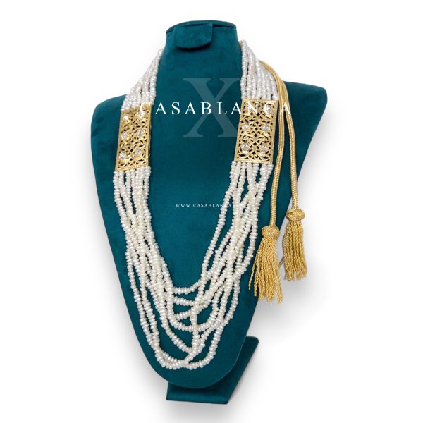Collana di perle marocchine dorate - Talacia Opulence - Immagine 2