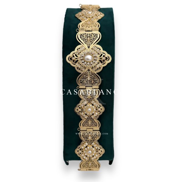 Ceinture de perles dorées marocaines – Glacia Opulence – Image 3