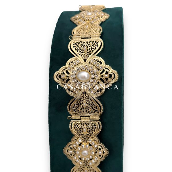 Ceinture de perles dorées marocaines - Glacia Opulence
