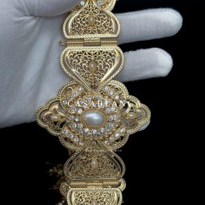 Gouden Marokkaanse Parel Riem - Glacia Opulence - immagine 2