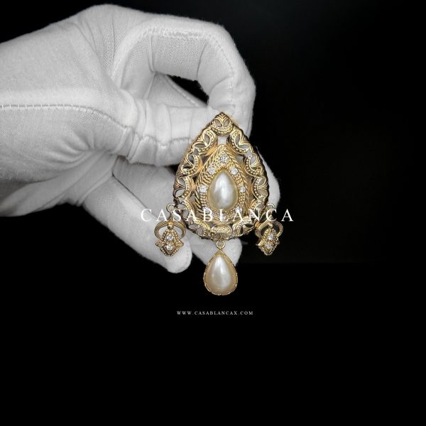 Spilla in oro con perle Taqlidi - Sidiana Opulence - Immagine 2