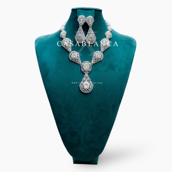 Collana in argento con orecchini - Blanzya - Immagine 2
