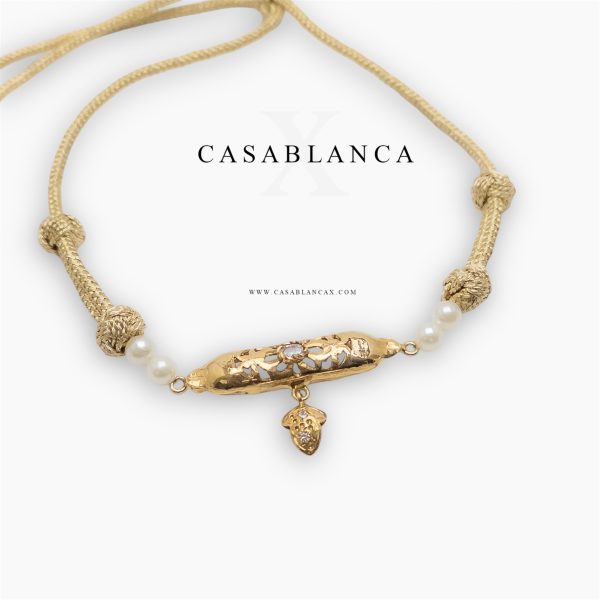 Goldene schlichte, elegante Halskette – Catya – Bild 3