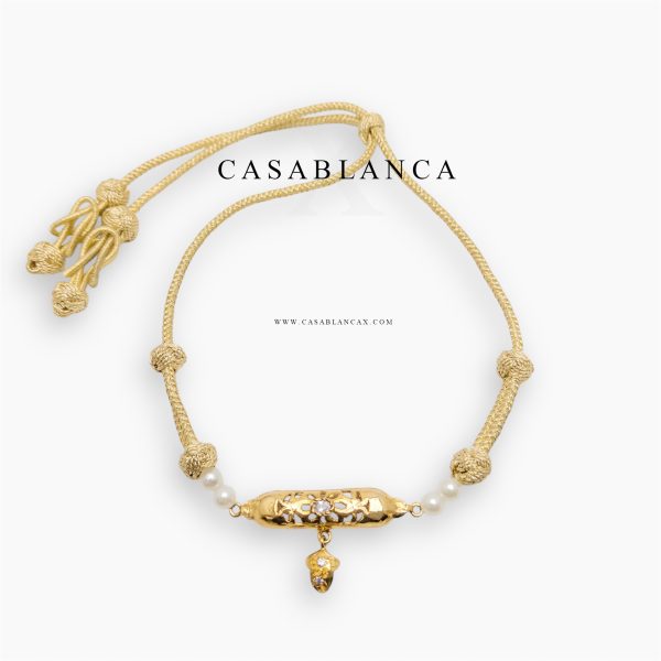 Goldene schlichte elegante Halskette - Catya