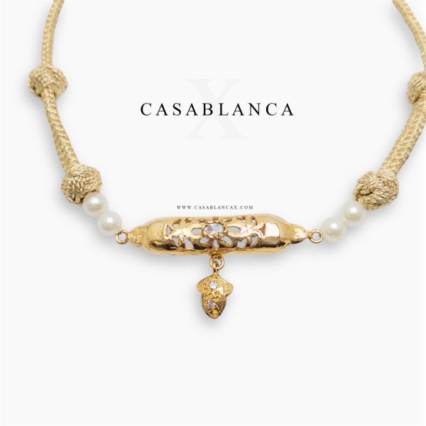 Goldene schlichte, elegante Halskette – Catya – Bild 2
