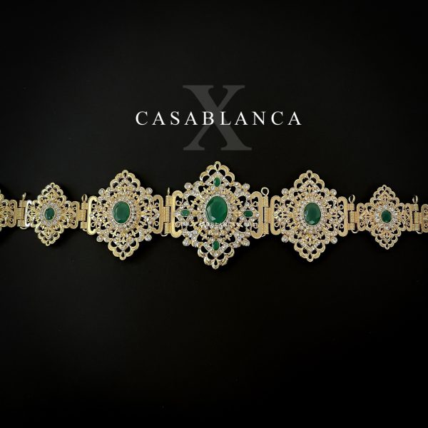 Cintura Marocchina Dorata Verde - Damya