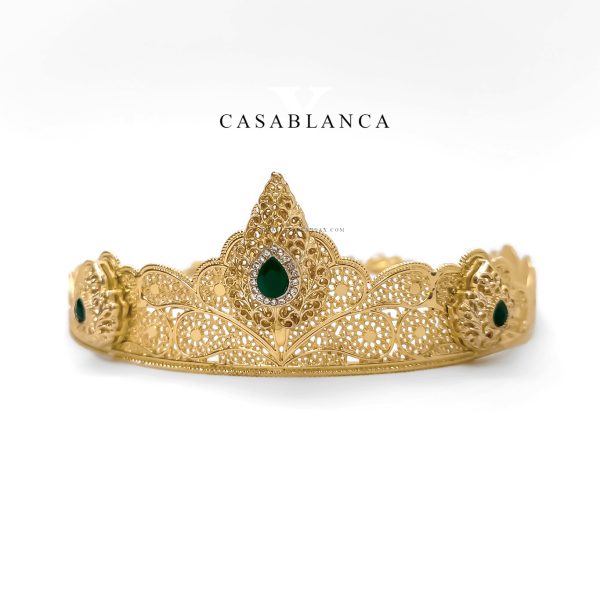 Goldene Krone Tiara Marokkanischer Schmuck - Noua