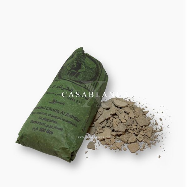 Masque Marocain Ghassoul Argile Atlas 100% Naturel - Chorfa