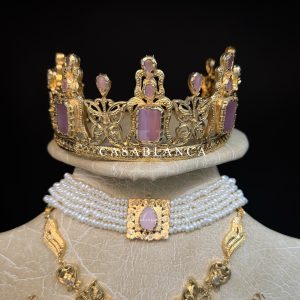 Marokkaanse Bruidssieraden Goud Roze Set - Maza - Afbeelding 4