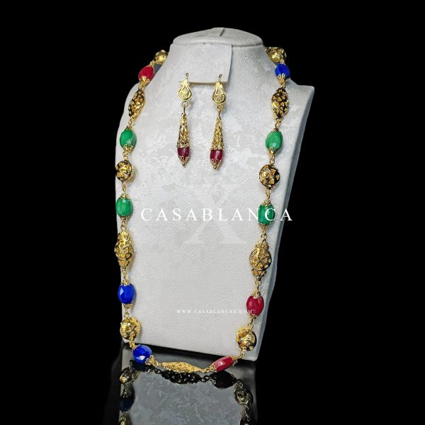 Traditionelle marokkanische Goldkette Beldi – Iris – Bild 3
