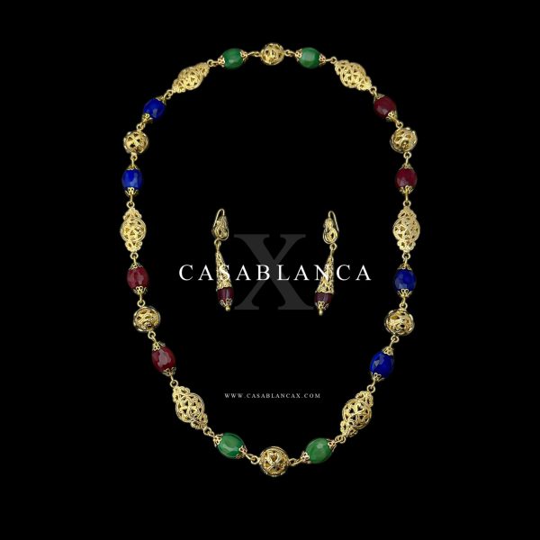 Traditionelle marokkanische Goldkette Beldi – Iris – Bild 2