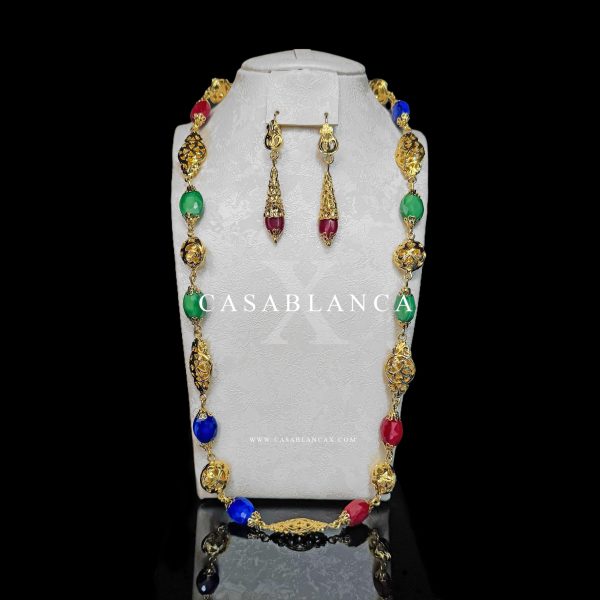Traditionelle marokkanische Goldkette Beldi – Iris