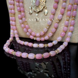 Marokkaanse Gouden Bruidssieraden Set Roze - Lamrine – Bild 4