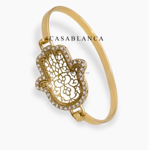 Gouden Marokkaanse Armband - Khmissa - Image 3