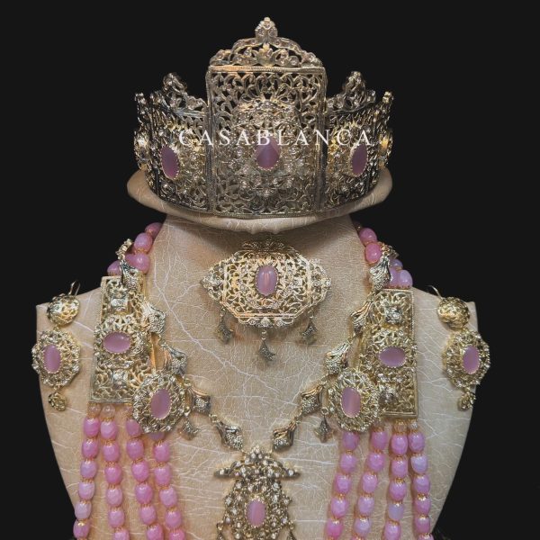 Set di gioielli da sposa in oro marocchino rosa - Lamrine - Immagine 2