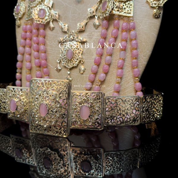 Set di gioielli da sposa in oro marocchino rosa - Lamrine - Immagine 5