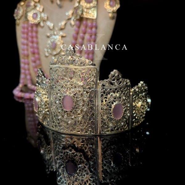 Set di gioielli da sposa in oro marocchino rosa - Lamrine - Immagine 6