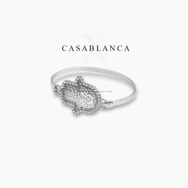 Bracelet Marocain Khmiss Argent - Miss - Image 2