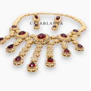 Gouden Ketting Set Rood - Melir - Image 3