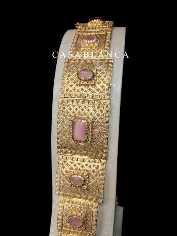 Ceinture dorée rose Mdamma - Boata - Image 2