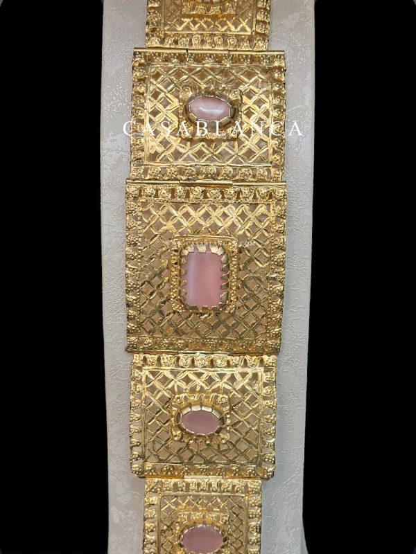 Ceinture dorée rose Mdamma - Boata - Image 3