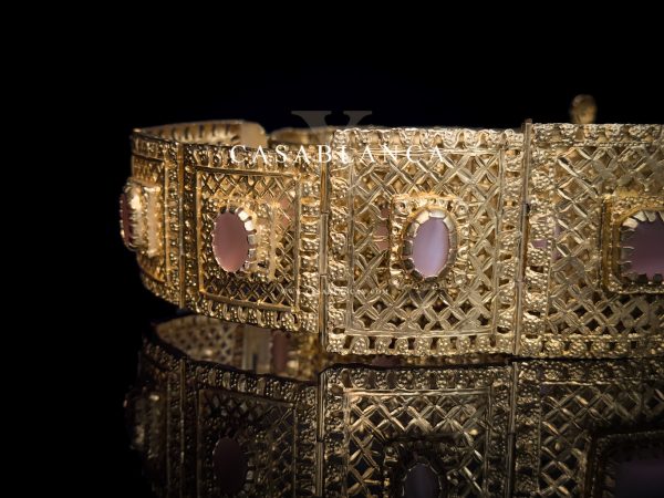 Ceinture dorée rose Mdamma - Boata - Image 4