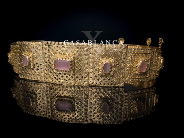 Ceinture dorée rose Mdamma - Boata - Image 5