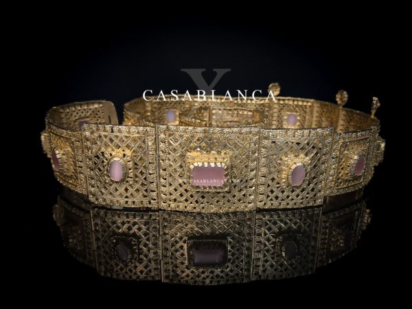 Ceinture dorée rose Mdamma - Boata - Image 6